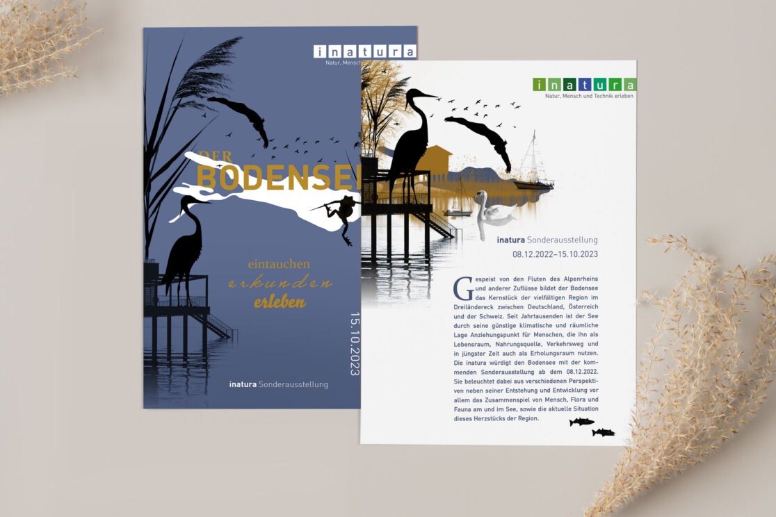 Flyer Design mit Vorder- und Rückseite